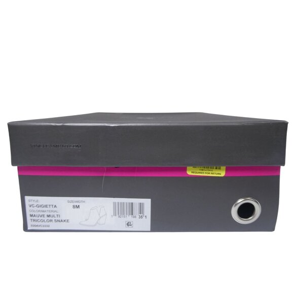 Vince Camuto VC-Gigietta Mauve Multitricolor Snake Skin Boots Size 8M - Picture 11 of 11